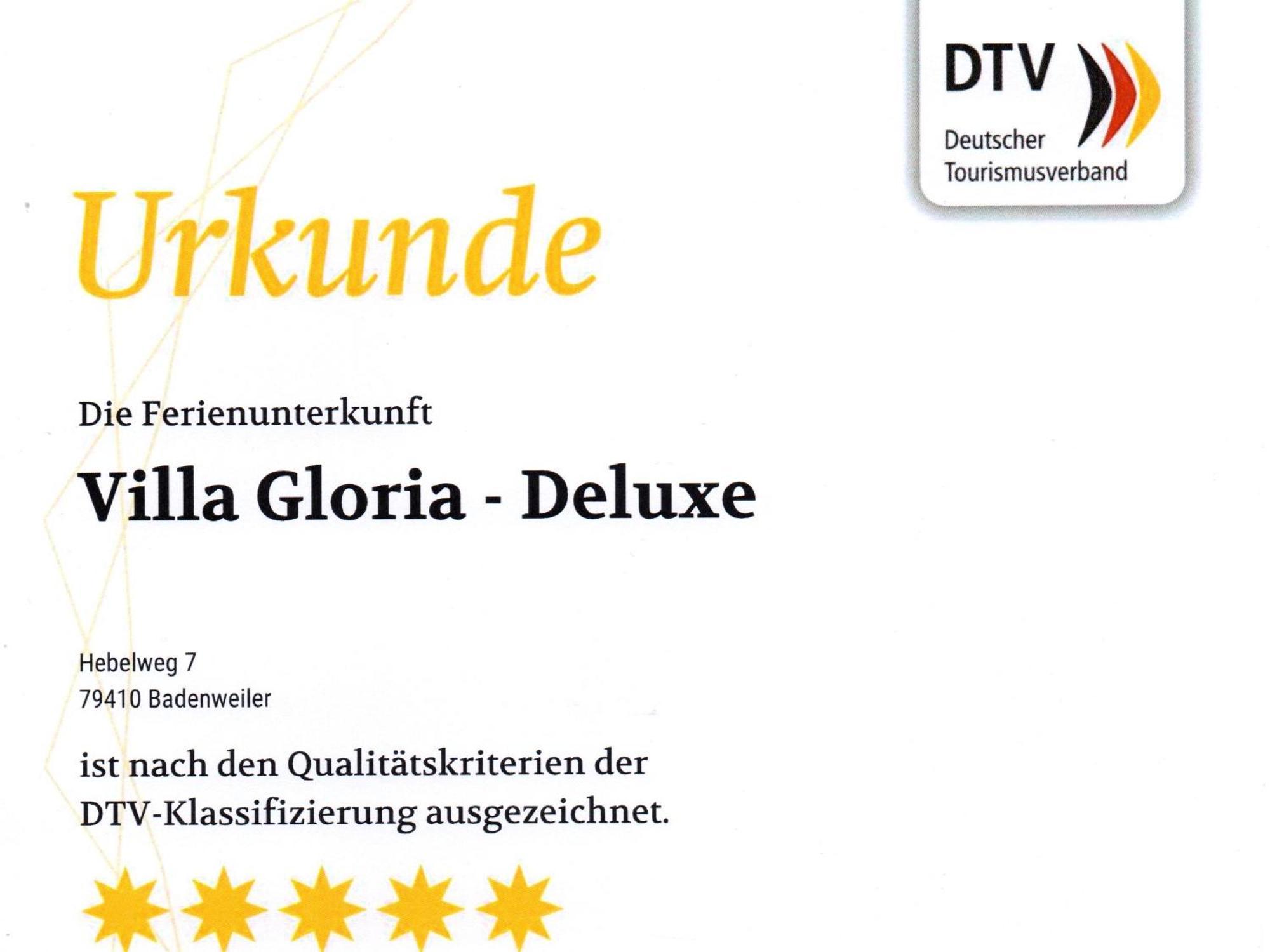 Villa Gloria - Fewo Suite Badenweiler Exteriér fotografie